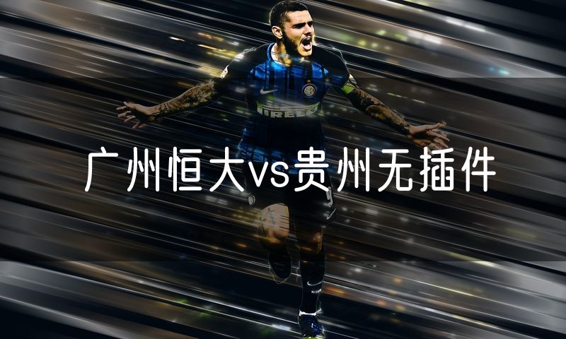 广州恒大vs贵州无插件