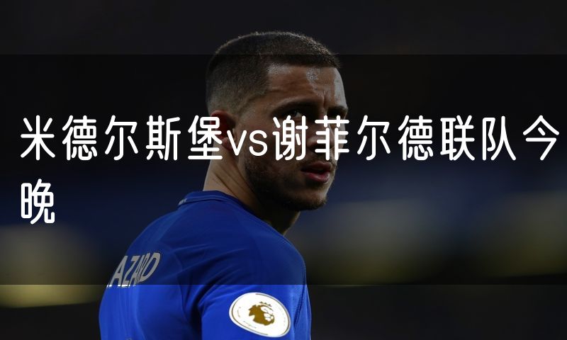 米德尔斯堡vs谢菲尔德联队今晚 米德尔斯堡vs谢菲尔德联队今晚