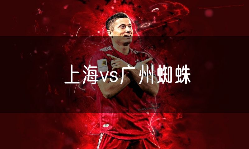 上海vs广州蜘蛛 上海vs广州蜘蛛
