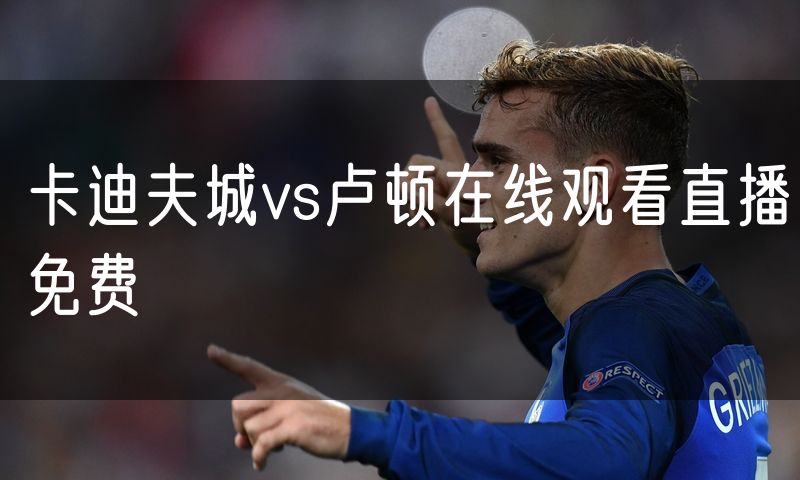 卡迪夫城vs卢顿在线观看直播免费 卡迪夫城vs卢顿在线观看直播免费